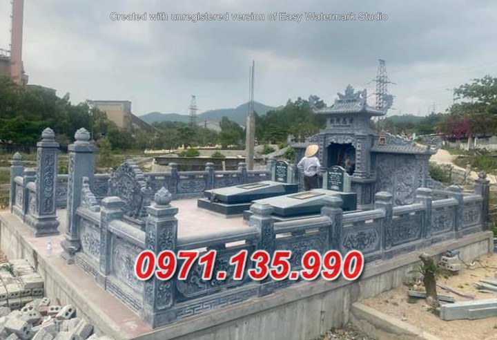 Mẫu nhà mồ đá để tro cốt đẹp bán tại an giang - lăng mộ đá dòng họ